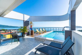 AION suítes 305 - Compacto e luxuoso loft duplex - Rooftop com piscina e academia - À poucos passos da praia